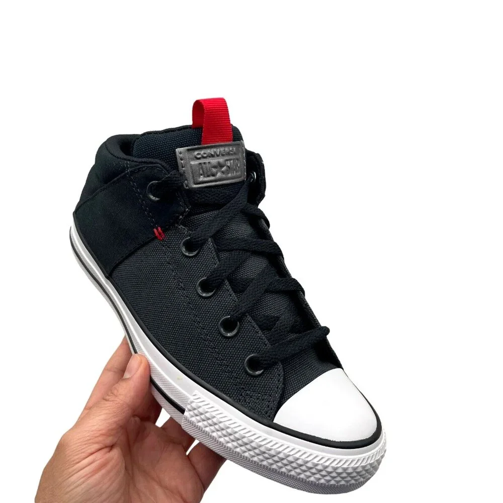 Converse Chuck Taylor All Star Youth Boy's Mid Top‎ Shoes Size 5 Olive/Black